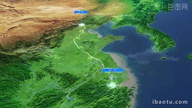 京杭大运河地图AE模板